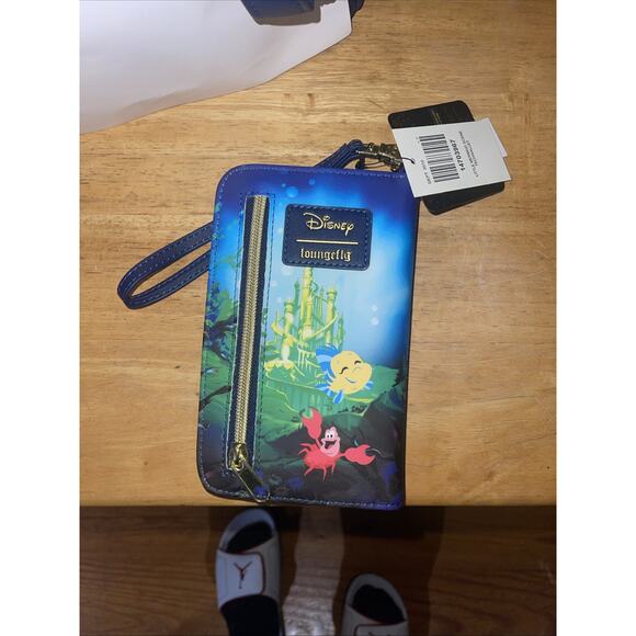Loungefly Disney The Little Mermaid Silhouette Mini Backpack With Wallet - Picture 8 of 11
